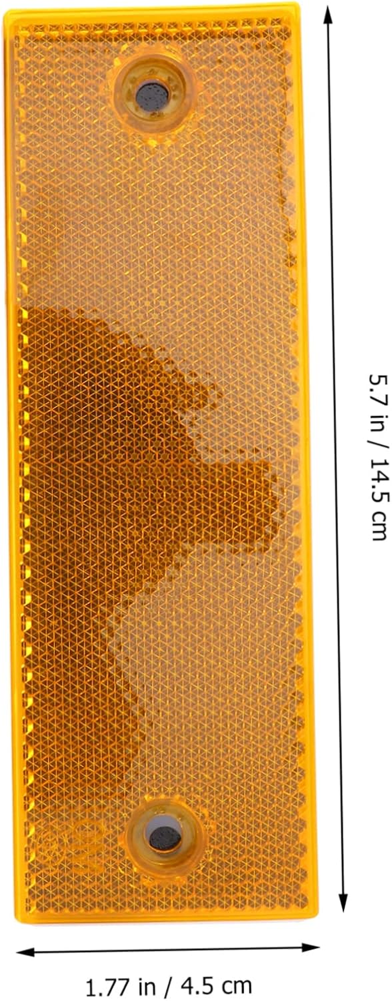 GANAZONO 8Pcs Truck Rear Reflective Sign Warning Tape Set Adhesive Backing Orange Hole Reflectors for Vehicle Safety Nighttime Visibility Car Supplies image number 3