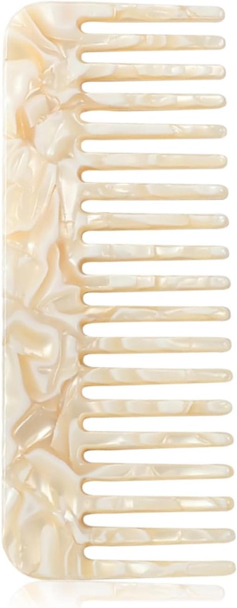 ALLY-MAGIC Wide Tooth Comb Large Hair Detangling Comb No Handle Detangler Combs for Curly Wet Dry Thick Curly Wavy Hair Y4-FXFS (White) image number 3