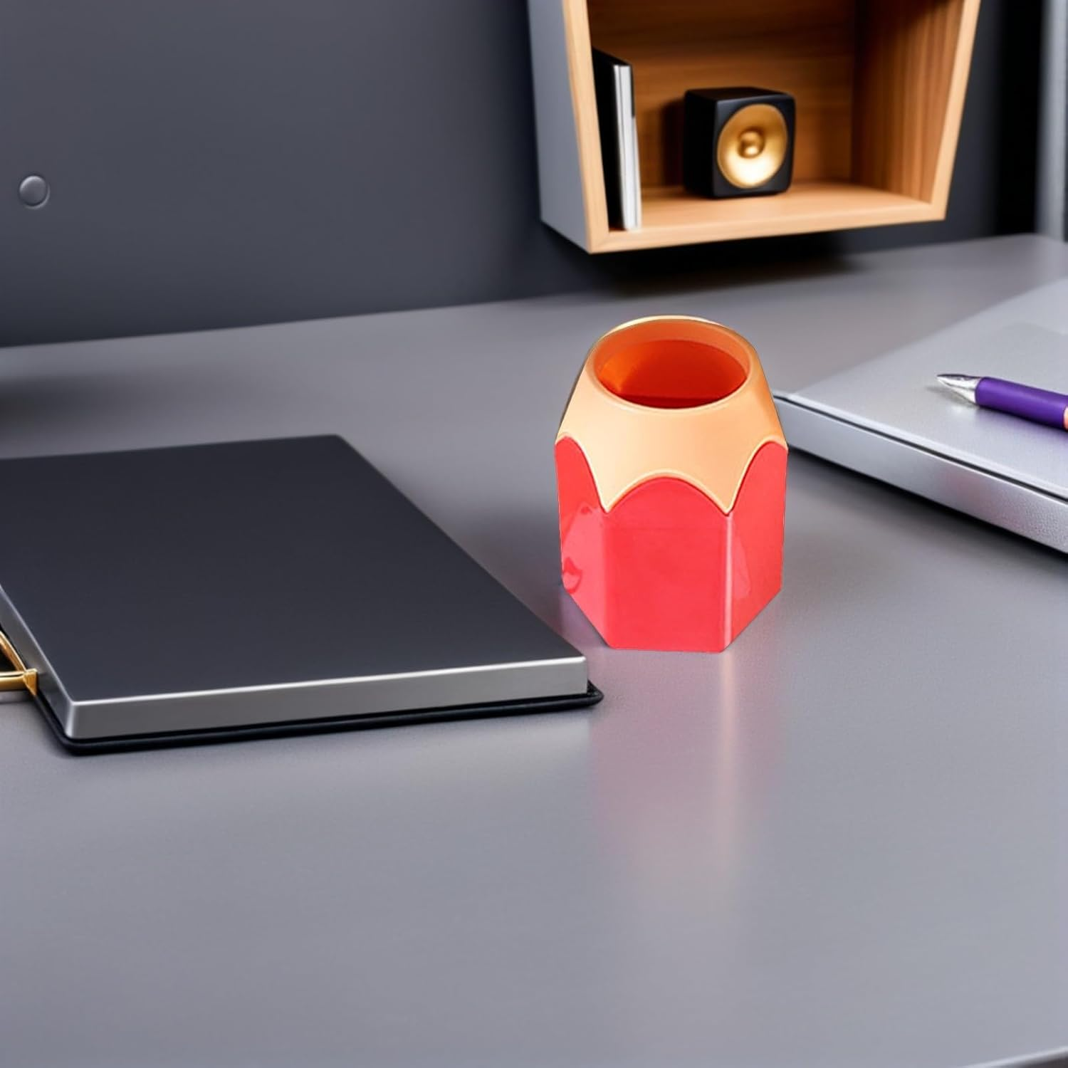 BEBEMOKO 10Pcs Pencil Dispenser and Crayon Holder Set, Classroom and Office Pen Organizer for Desktop Storage, Sturdy Student Stationery Container image number 2