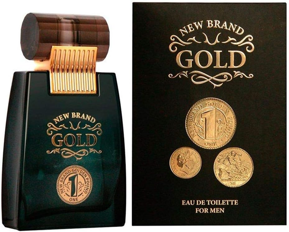 New Brand Gold by New Brand for Men - 3.3 Oz EDT Spray, 97.594200000000001 Millilitre