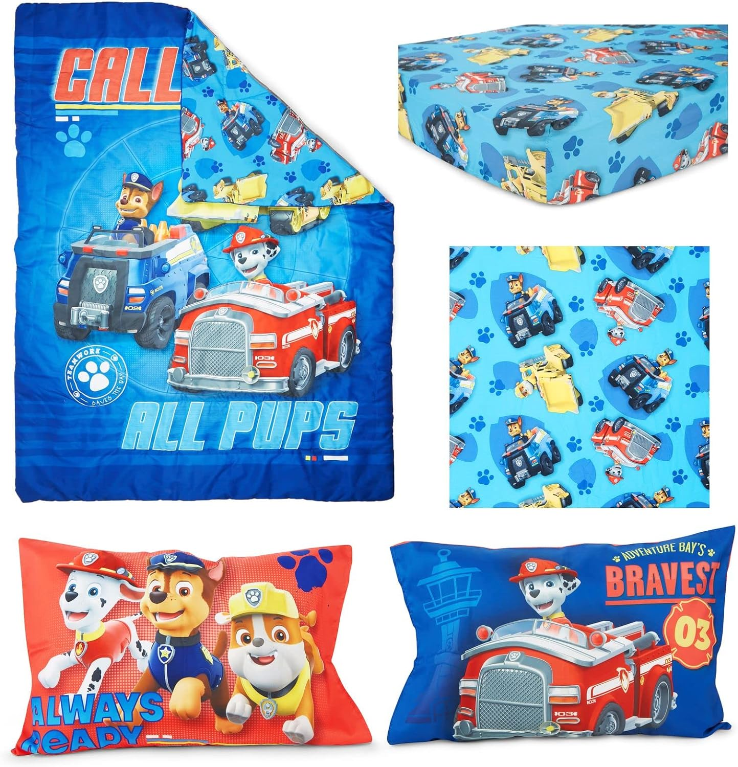 Paw Patrol Paw Patrol Calling All Pups 4-Piece Toddler Bedding Set image number 3