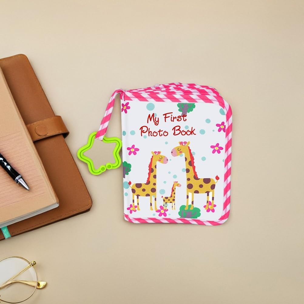 2Pcs Baby Photo Album: Soft Cloth Family Book Holds 17 4X6 Photos for Kids - Baby First Year Memory Album for Newborns Toddlers