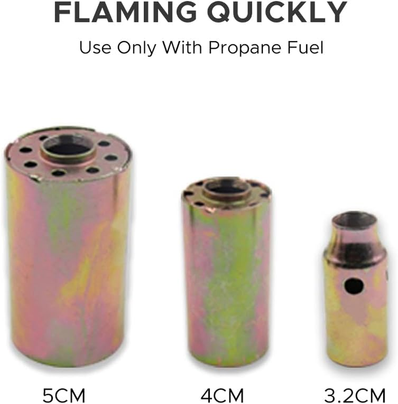 HIKOAN Propane Torch Head for Weed Removal Heating Thawing Waterproofing Ice Melting Hair Removal Ion