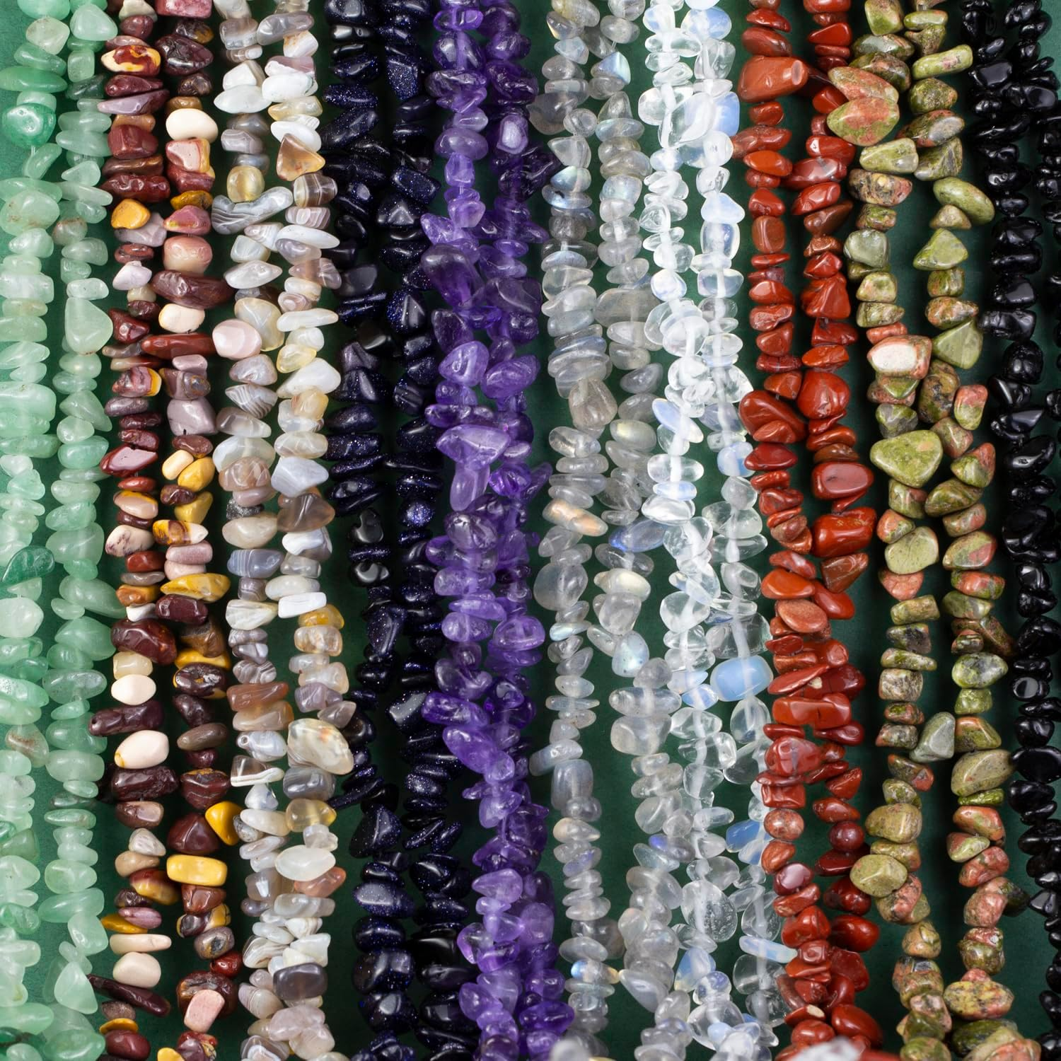 260Pcs Natural Clear Crystal Beads Chips 5Mm to 8Mm Irregular Gemstone Beads with Holes DIY for Bracelet Necklace Earrings Jewellery Making Craft 32 Inch image number 6