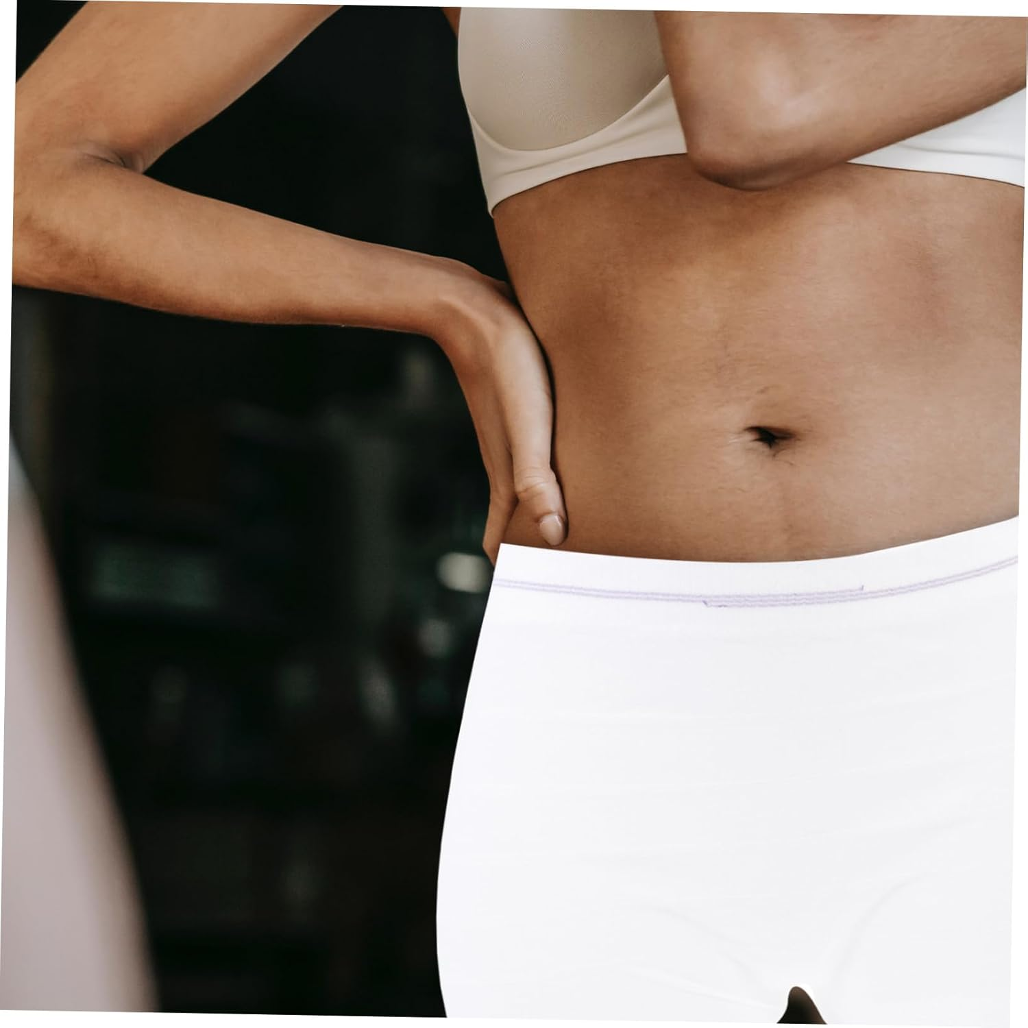 2Pcs Disposable Underpants for Women Soft Sanitary Pants One Use Breathable Lightweight Nursing Supplies Spa Sauna XXL White image number 6