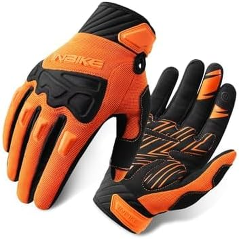 INBIKE Mountain Bike Gloves for Men Knuckle Guard Padded Men'S Cycling Gloves Breathable for MTB Motocross Racing Dirtbike Biking image number 6