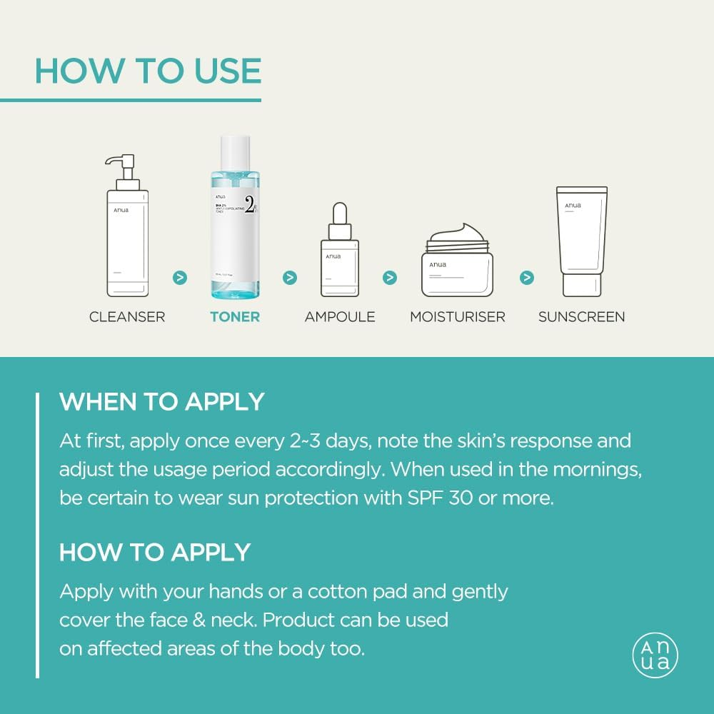 Anua BHA 2% Gentle Exfoliating Toner 200 Ml image number 6