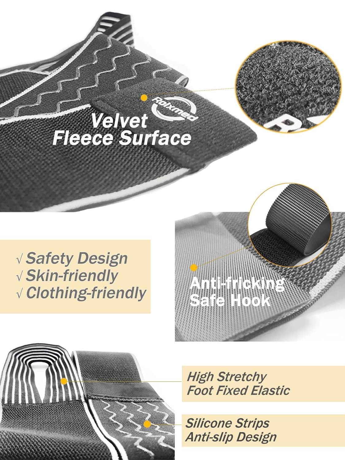 Athletic Ankle Bandage Belt Adjustable Support Brace Compression Wrap for Achilles Tendonitis Sprain Sports Men and Women (2Pcs, Size 7-14) image number 3