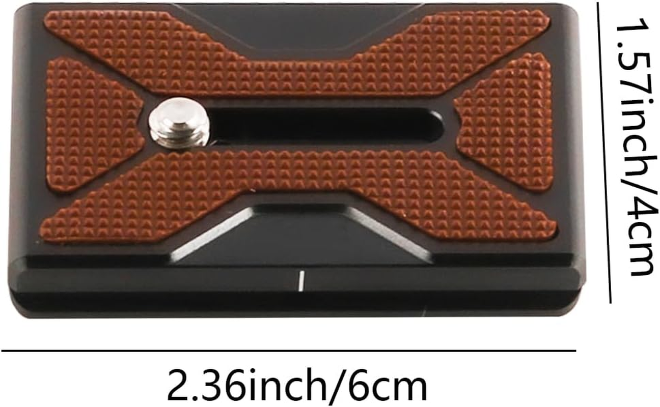 VOANZO Camera Quick Release Plate Aluminum Quick Release Plate with 1/4'' Thread Quick Release System for Most Tripod image number 3