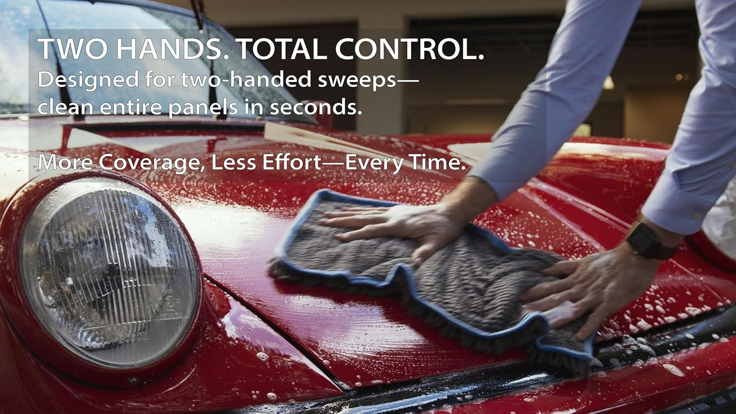 Mach 2 Speed Car Wash Towel &ndash; Ultra Absorbent Microfiber &ndash; (2X1Ft / 60X30Cm) &ndash; Fast, Scratch-Free Cleaning for Cars, Suvs, and Bikes image number 4