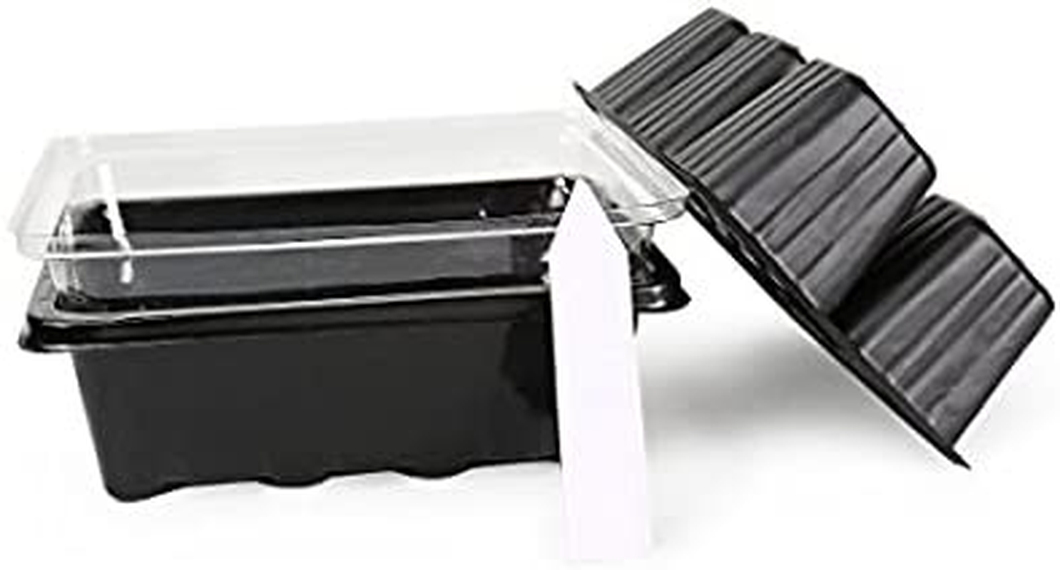 LOVEDAY 10-Pack Seed Starter Trays 60 Large Cells Seedling Tray Plant Grow Kit with Lid and Base for Seed (6-Cell per Tray) with 10 Plant Tags image number 5