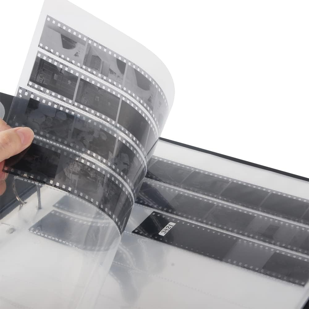 Etone Archival Storage Sheets 135 35Mm Negative Page Preservers Sleeves with Film Album Ring Binder (50X135) image number 6