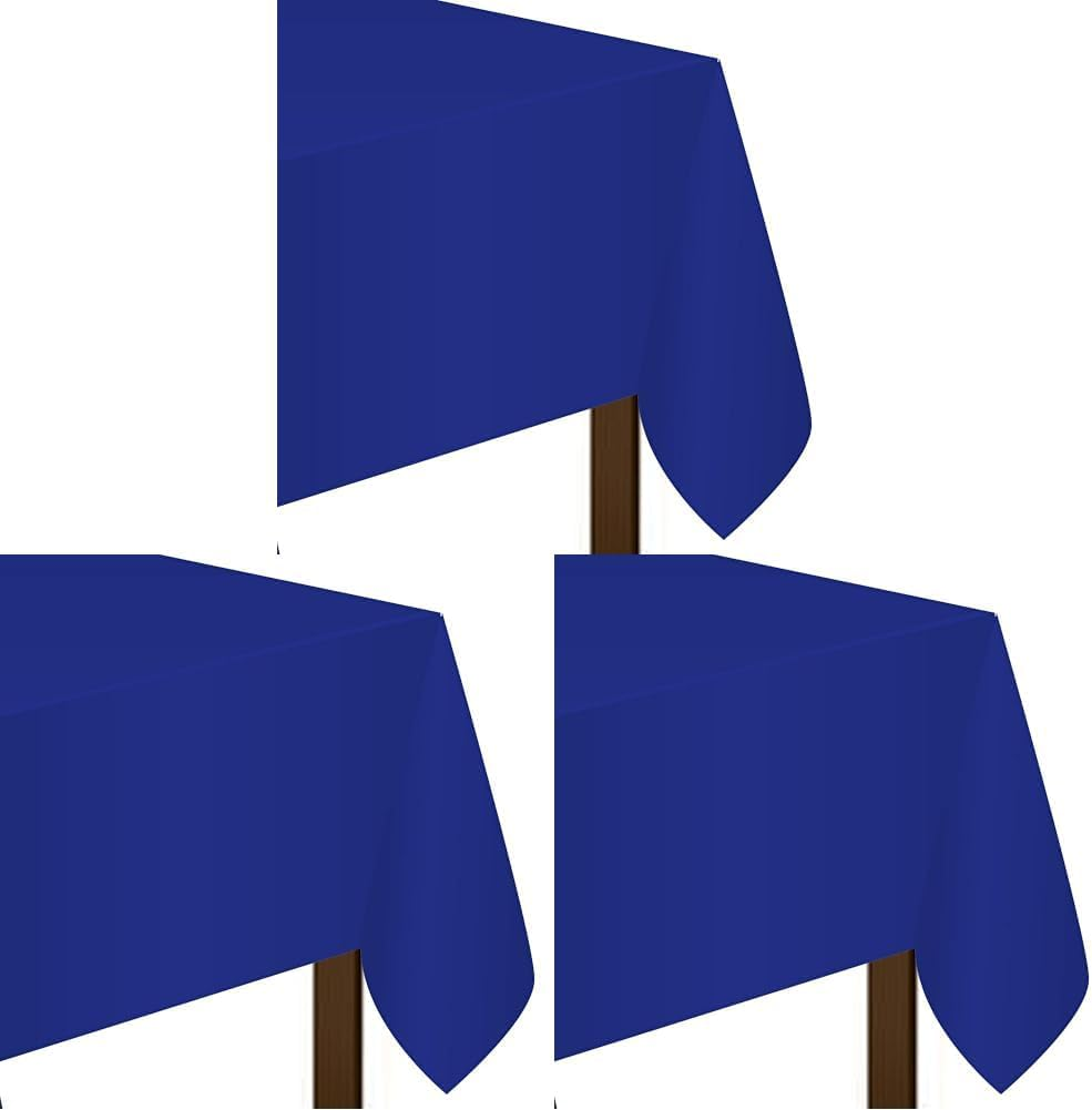 Amscan Plastic Rectangular Tablecover, Silver