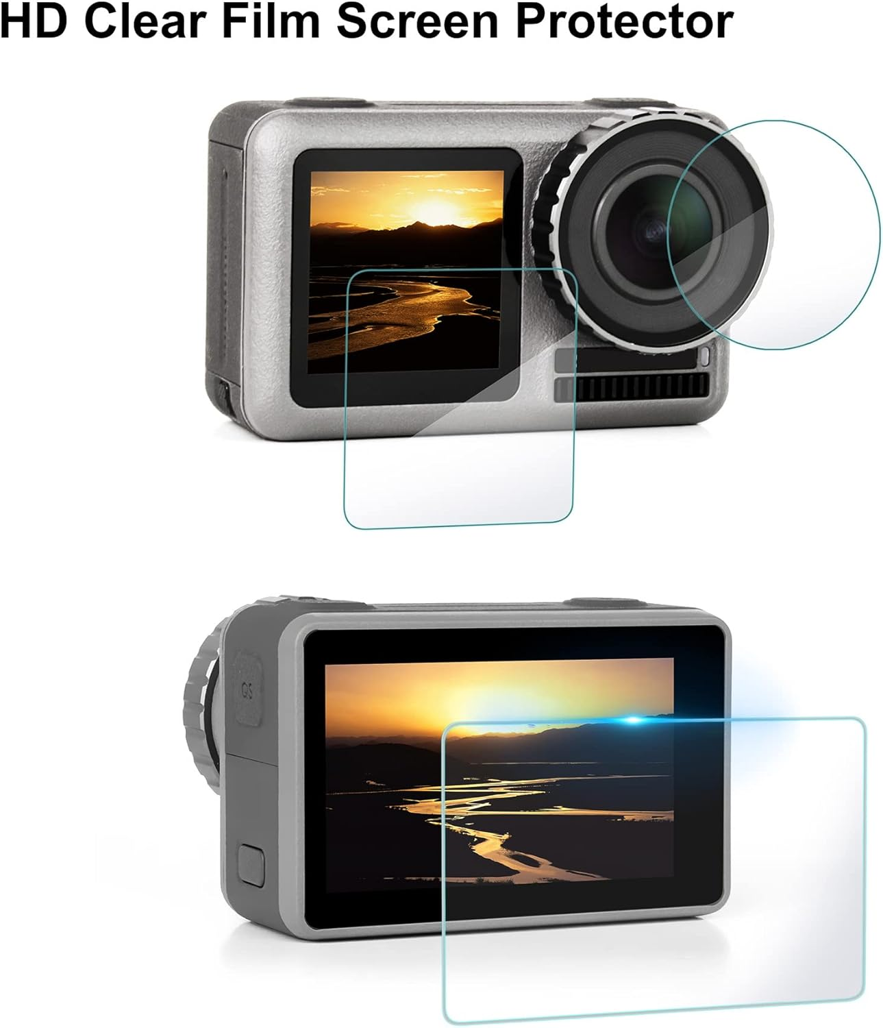 SOONSUN Frame Case and Screen Protector for DJI Osmo Action 1, Skeleton Protective Housing Frame Shell Cage Vlogging Photography for DJI Osmo Action image number 6