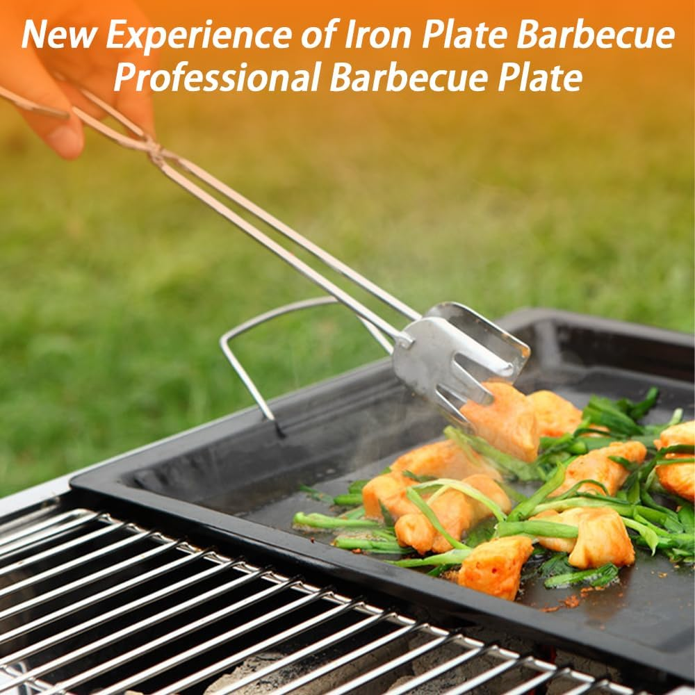 Nonstick Square Grill Pan, Stainless Steel Barbecue Pan, Grilling Frying Plate Formeats Steak Fish and Vegetables image number 4