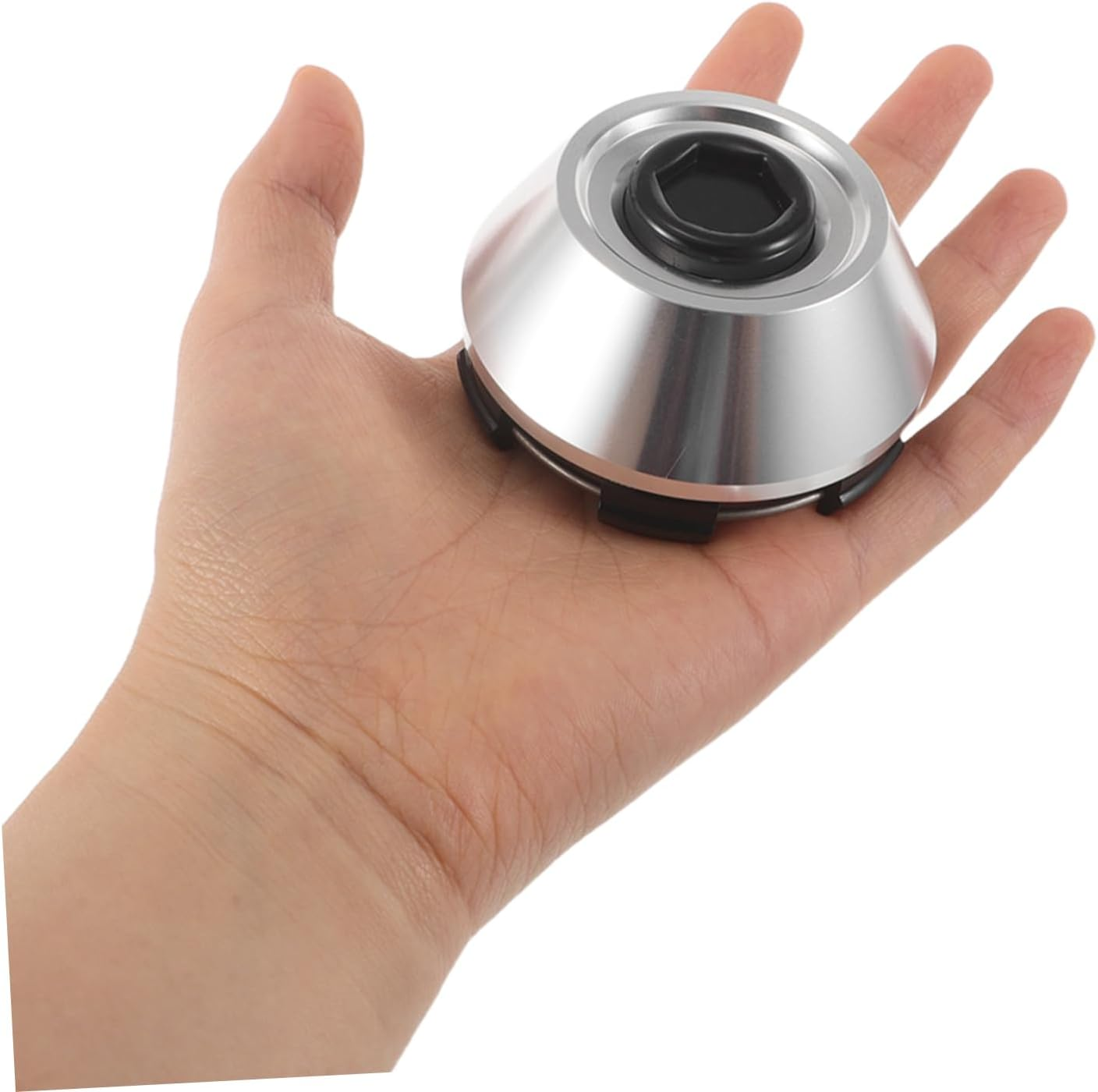 BRIGHTFUFU Aluminum Alloy Wheel Hubcaps Wheel Center Cover for Racing Cars Automotive Replacement Parts Easy to Install image number 1