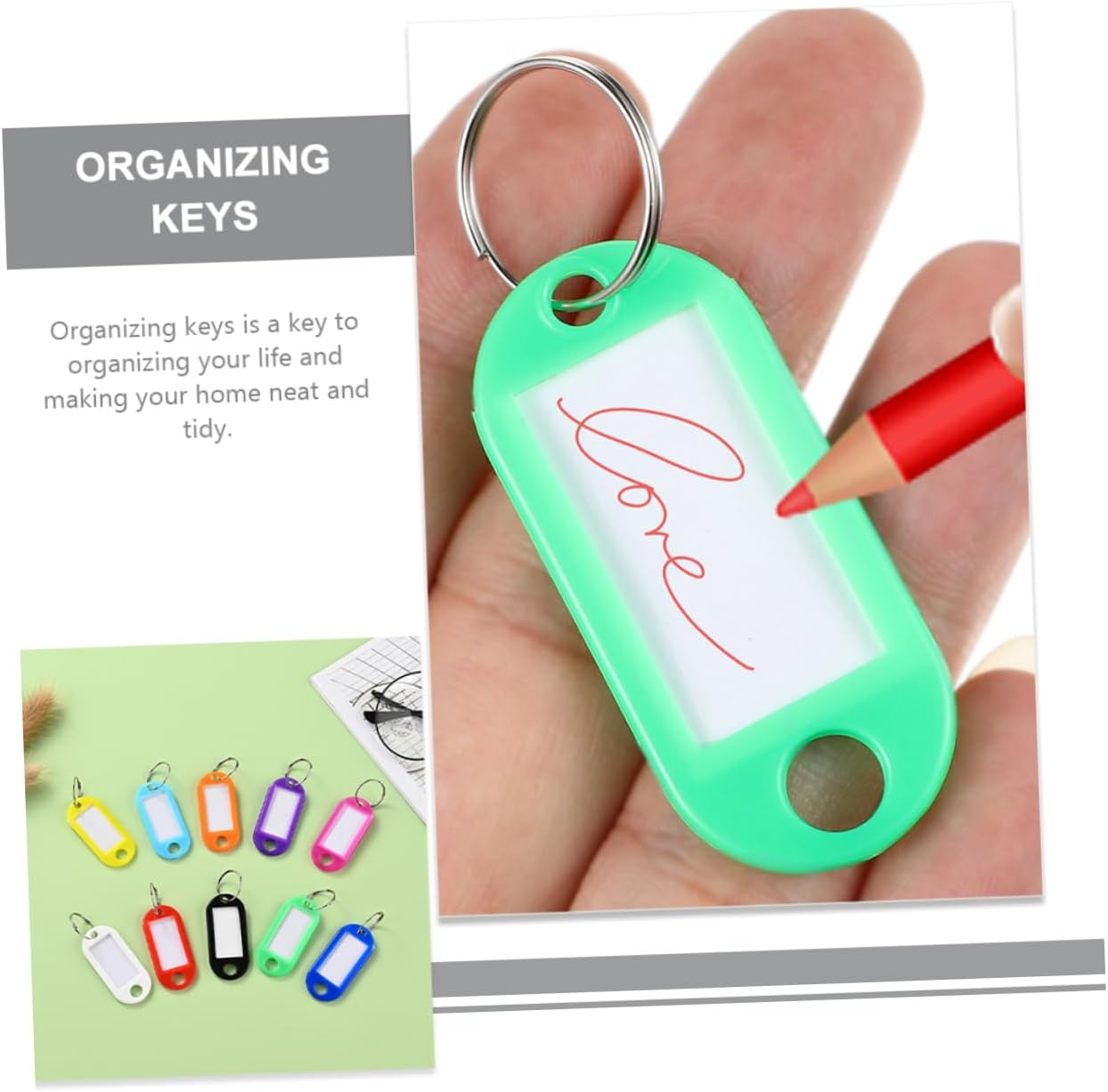 CONGARTENO 200Pcs Cruise Luggage Tags Key Identifiers Compact Key Labels for Home Office Hotel image number 1