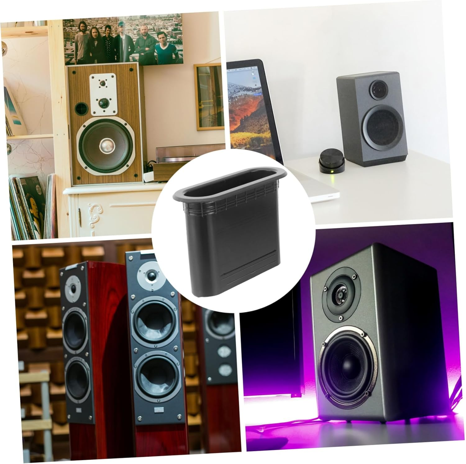 FONDOTIN 5Pcs Audio Hair Dryer Speaker Port Tubes for Speaker Cabinet Voice Outlet