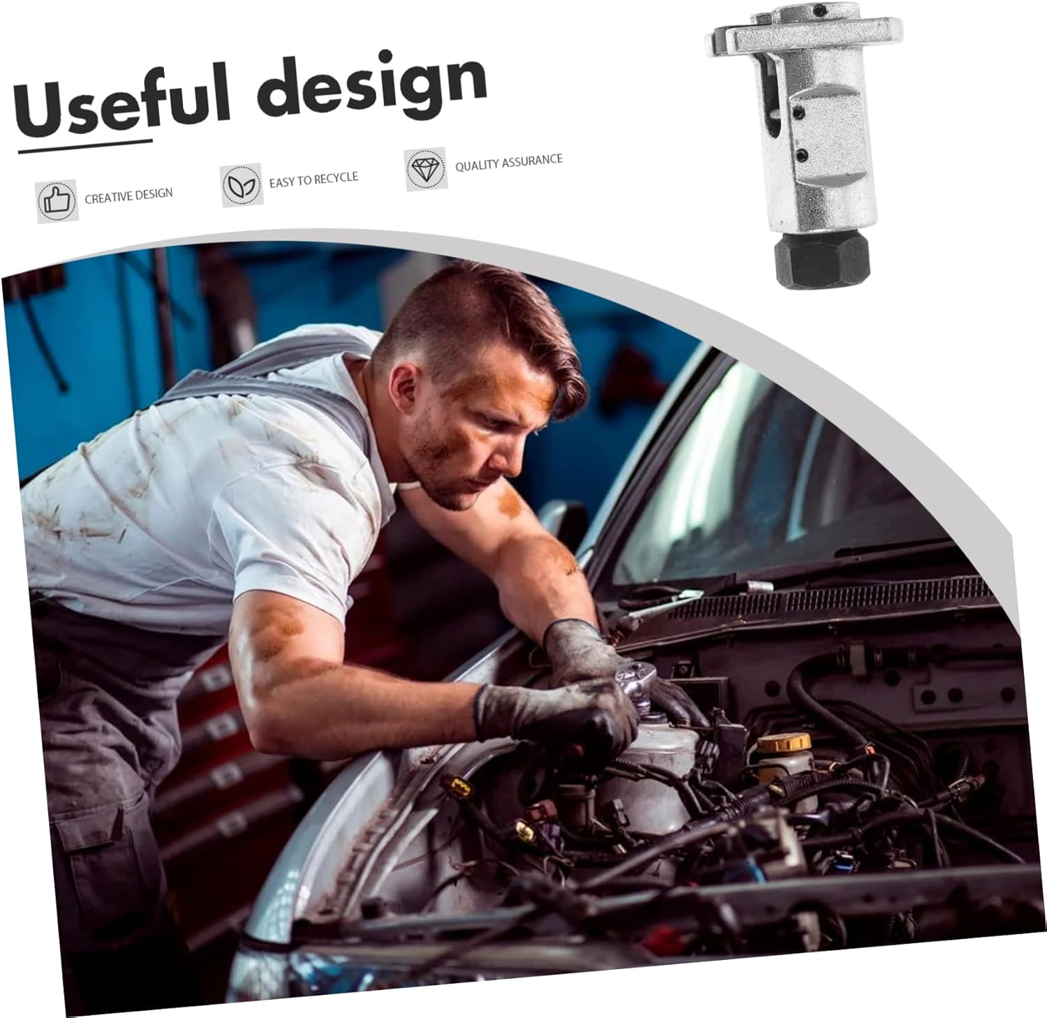 Jojofuny Elevation Spreader Strut Separator Tool for Hub Spreader Wrench Use in Automotive Repair Scenario image number 3