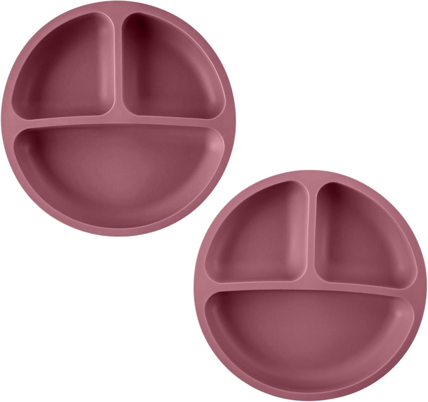 2 Piece Silicone Suction Plates for Babies & Toddlers - 2 Piece Divided Baby Feeding Dish Set, Unbreakable & Travel-Friendly image number 2