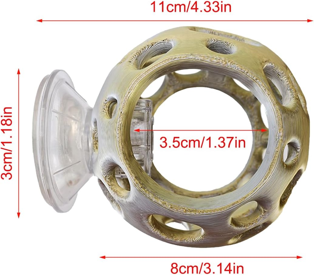 Betta Cave - Small Fake Rocks Suction Cup Cave | Shrimp Hiding Shelter Aquarium Decor,For Aquatic Pets Crayfish Home Dorm Apartment Office image number 1