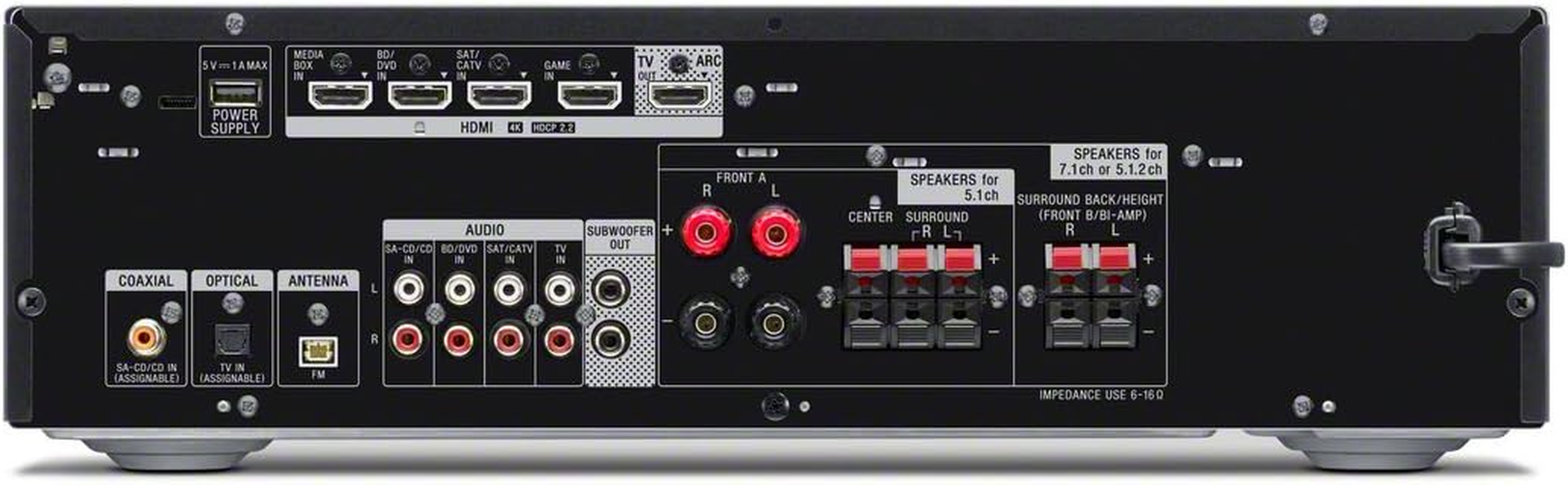 Sony STRDH790.CEK 7.2 Channel Dolby Atmos/Dts: X 4K HDR AV Receiver - Black (International Version) image number 3