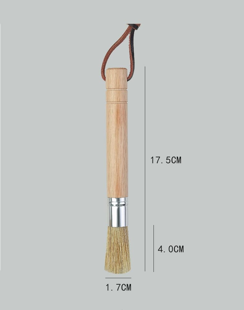 LALOCAPEYO Coffee Grinder Brush, Espresso Machine Cleaner with Wooden Handle & Natural Bristles, Barista-Designed for Home Kitchens, Cleans Coffee Accessories(Ebony) - Ebony image number 5