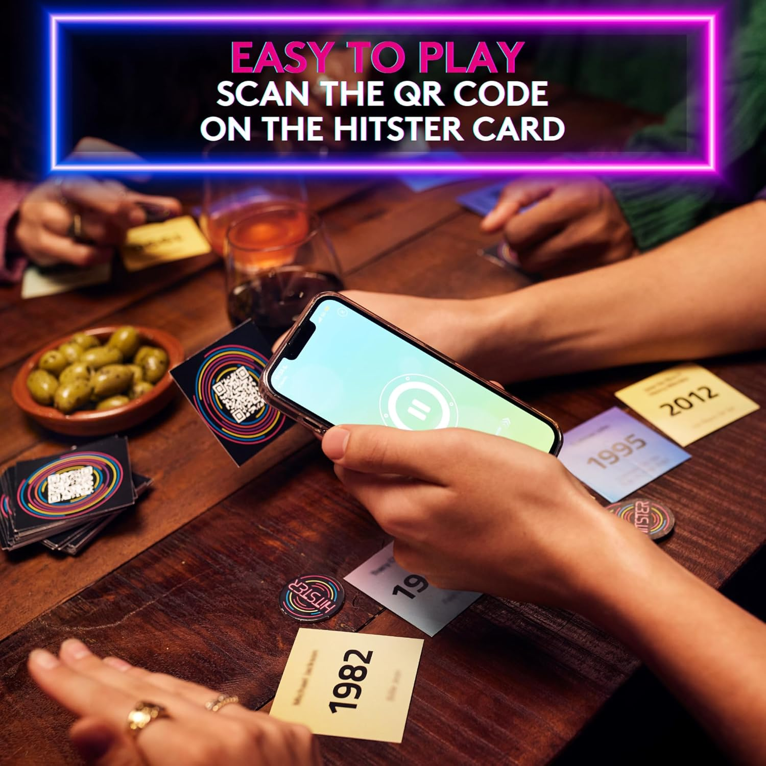 Jumbo Hitster: the Ultimate Party Game for Adults | 2-10 Players | Ages 16+ | 300+ Iconic Hits, Card Games, Music Timeline | Fun, Laughter, and Memories Guaranteed UK Edition image number 3