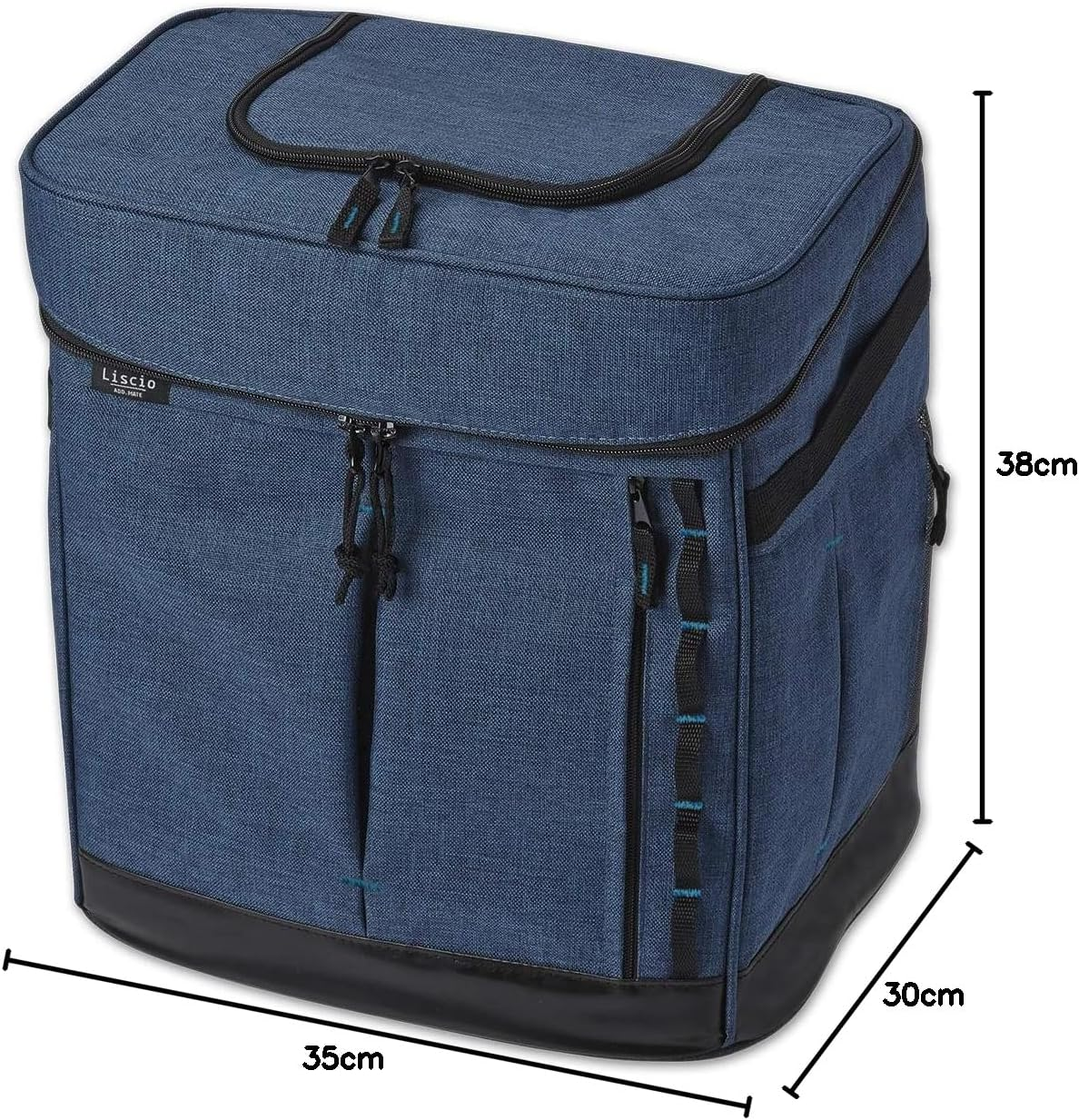 Petio Add Mate Liscio Cat Rucksack Carrier, Navy Blue - Grey image number 2