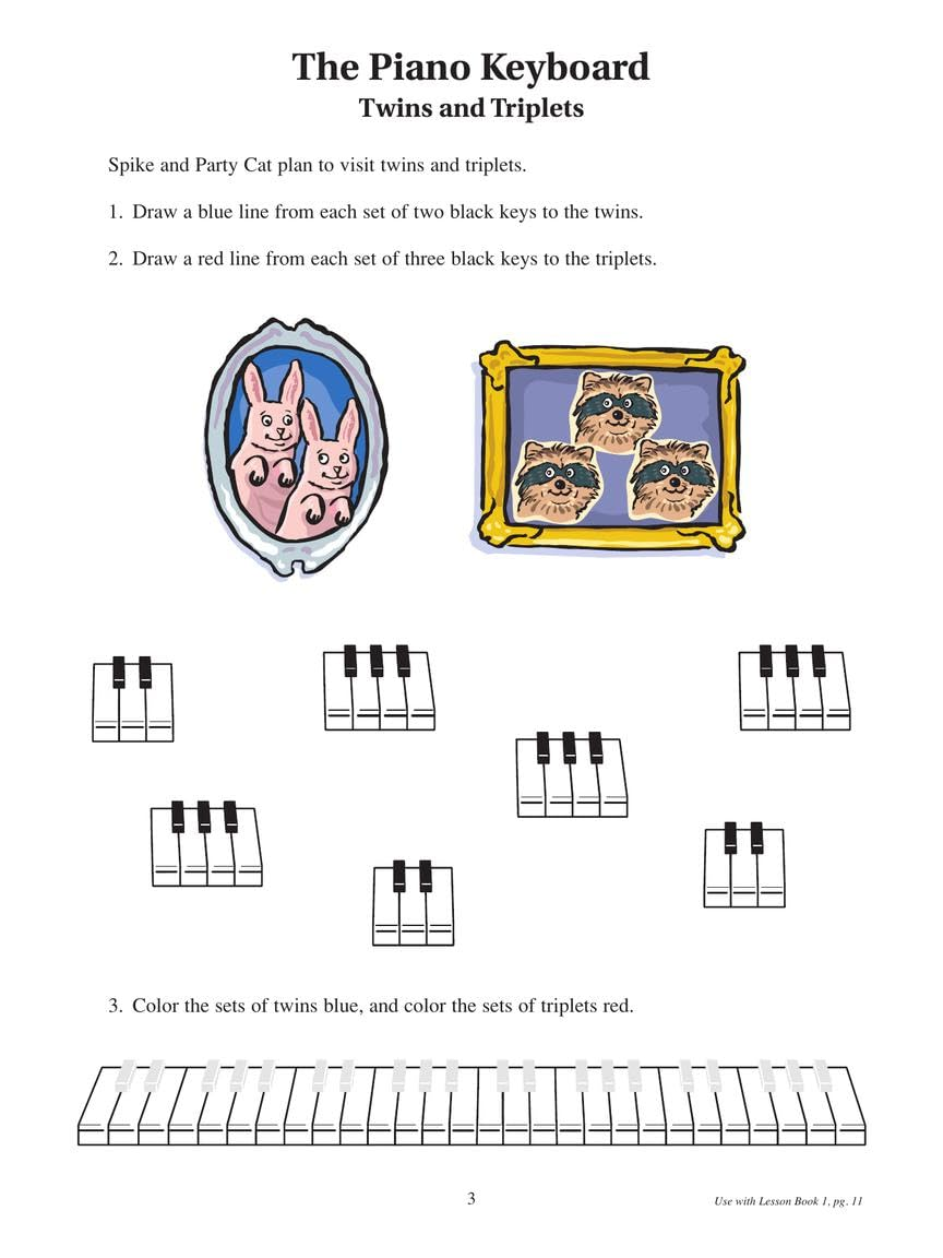 Notespeller for Piano - Book 1 Hal Leonard Student Piano Library Beginner Piano Method Treble and Bass Staff Note Reading Activities image number 2