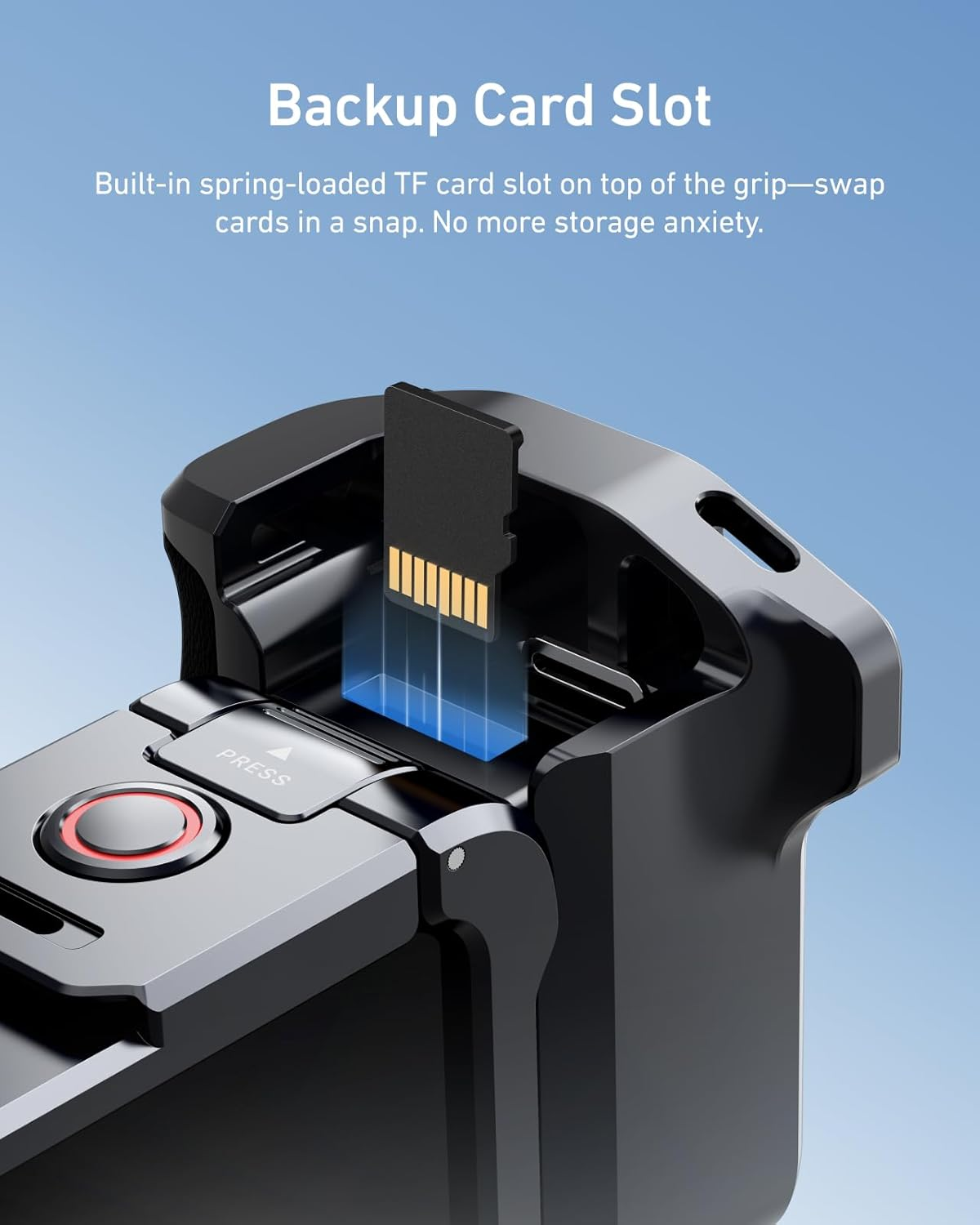 TELESIN Metal Aluminum Alloy Street Grip Kit for DJI Action 6 with Metal Cage Camera Grip Holder with Seesaw Shutter Button Aluminum Alloy Shell Backup TF Card Slot Quick Battery Access image number 1