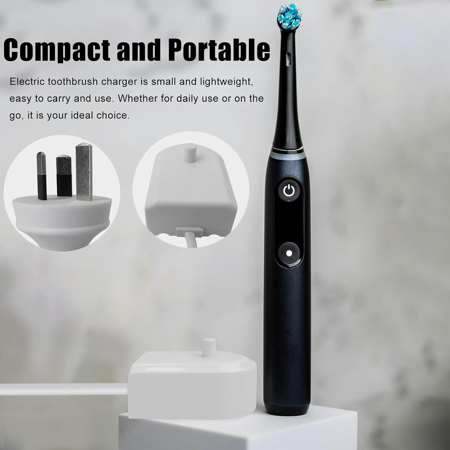 Charger Base for Philips Sonicare, Replacement for Electric Toothbrush Charger HX6100 for Philips Sonicare Kids/Protective Clean 4100 5100 5300 6100 6500/ HX3000/HX6000/HX8000/HX9000 image number 2