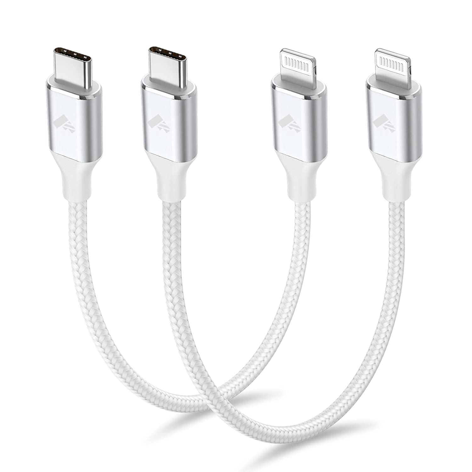 USB C to Lightning Cable, 0.3M 2Pack Short Iphone Charger Cable Apple Mfi Certified Power Delivery Type C Iphone Charger Cord Fast Charging for Iphone 14 13 12 11 Pro Max XR XS 10 8 7 plus 6S SE, Ipad image number 3