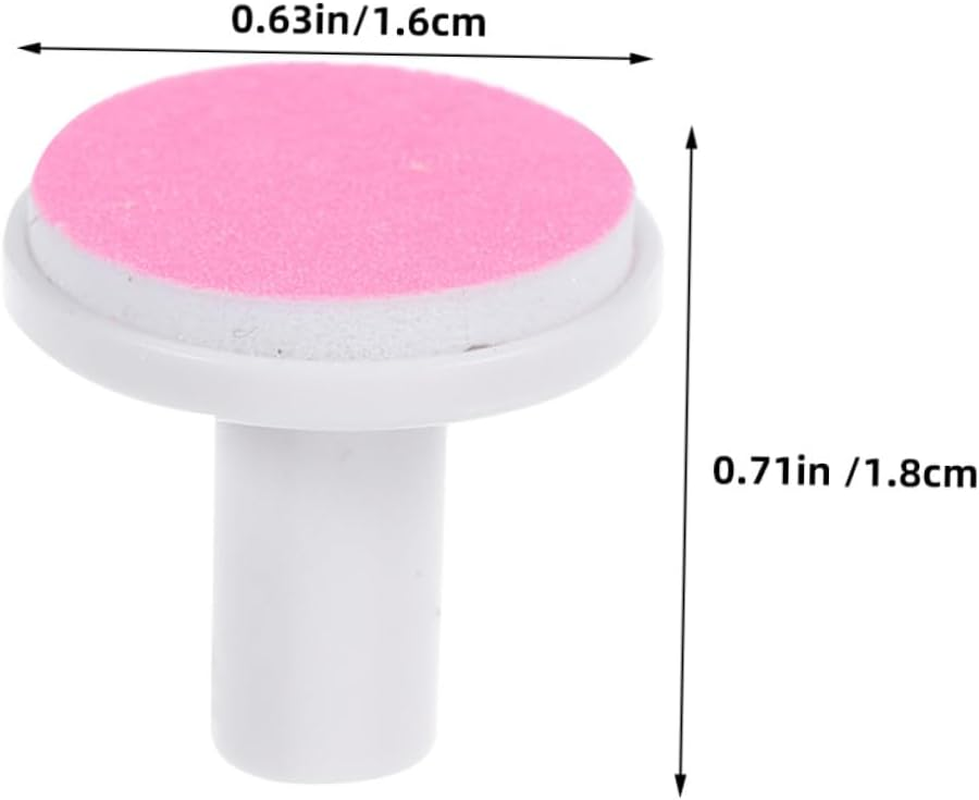 PACKOVE Electric Nail Trimmer Replacement Pads 12Pcs Pink Adults Nail Buffer Grinding Heads Refill image number 5