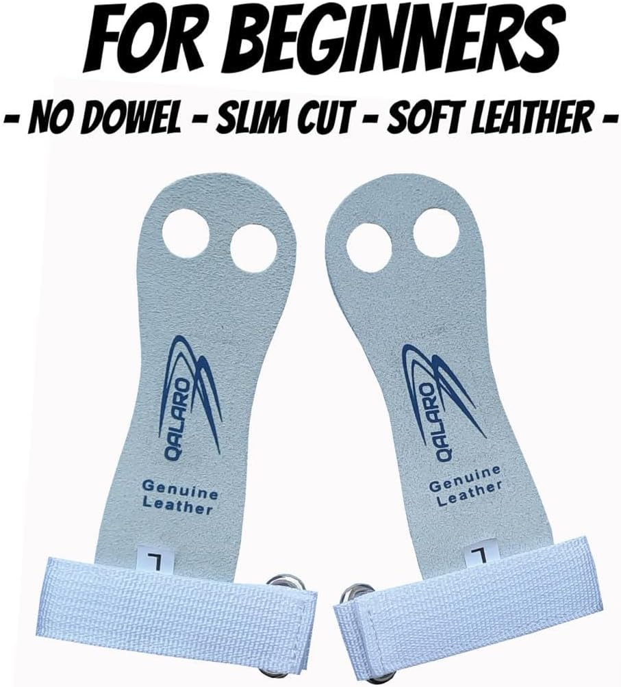 Palm Guards for Beginners | Bar Grips | Gymnastics Hand Grips with 4" Wristbands & Bag| Youth Bar Grips image number 3