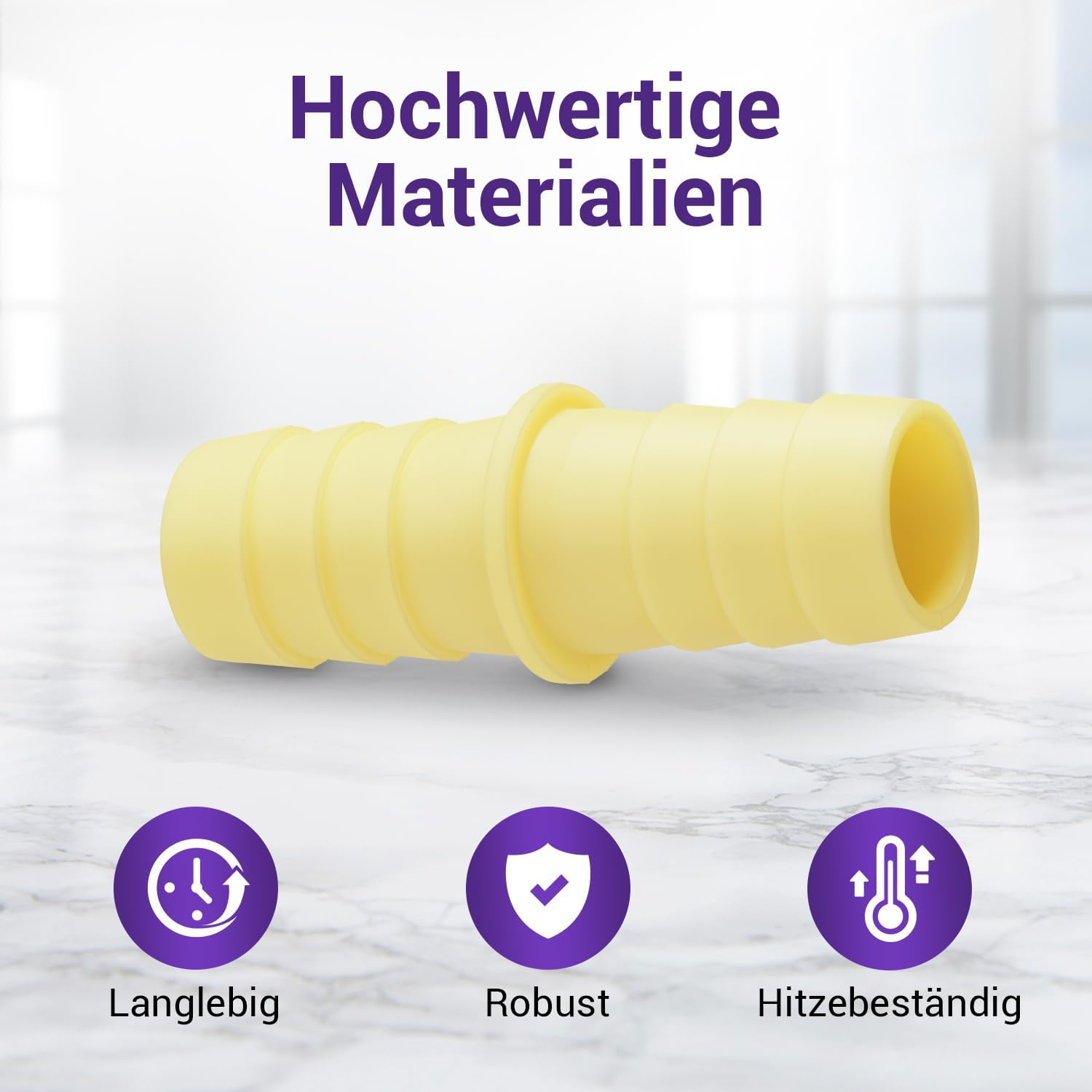 Vioks.Pro Washing Machine Drain Hose Adapter Diameter 22 Mm for Flexible Drain Hose Extension/Waste Water Hose Dishwasher & Hose Connector for Water Hose Washing Machine image number 1