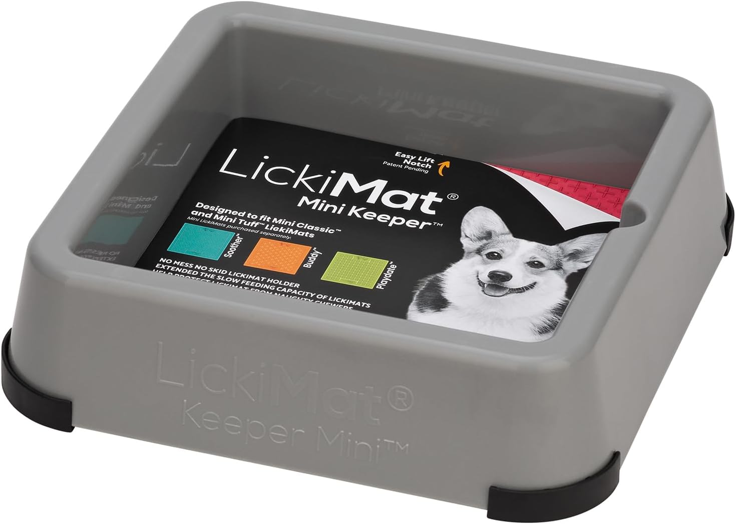 Lickimat Mini Keeper - Elevate Lickimat Experience, Extend to Full Feeder for Small Dogs - Innovative Design for Enriched Mealtime Fun