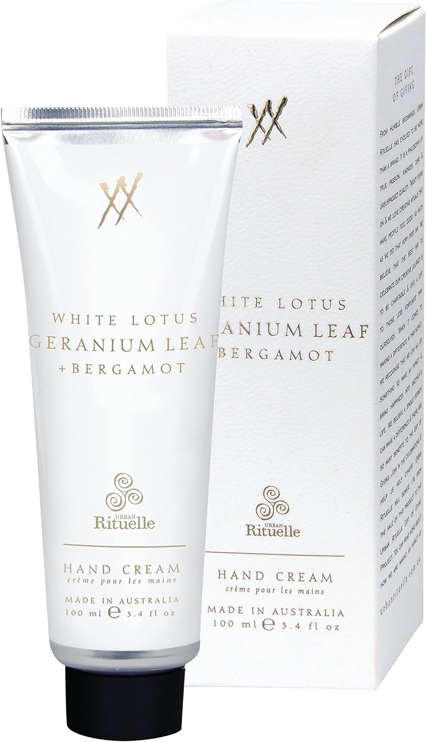 Urban Rituelle White Lotus, Geranium Leaf and Bergamont Hand Cream 100Ml