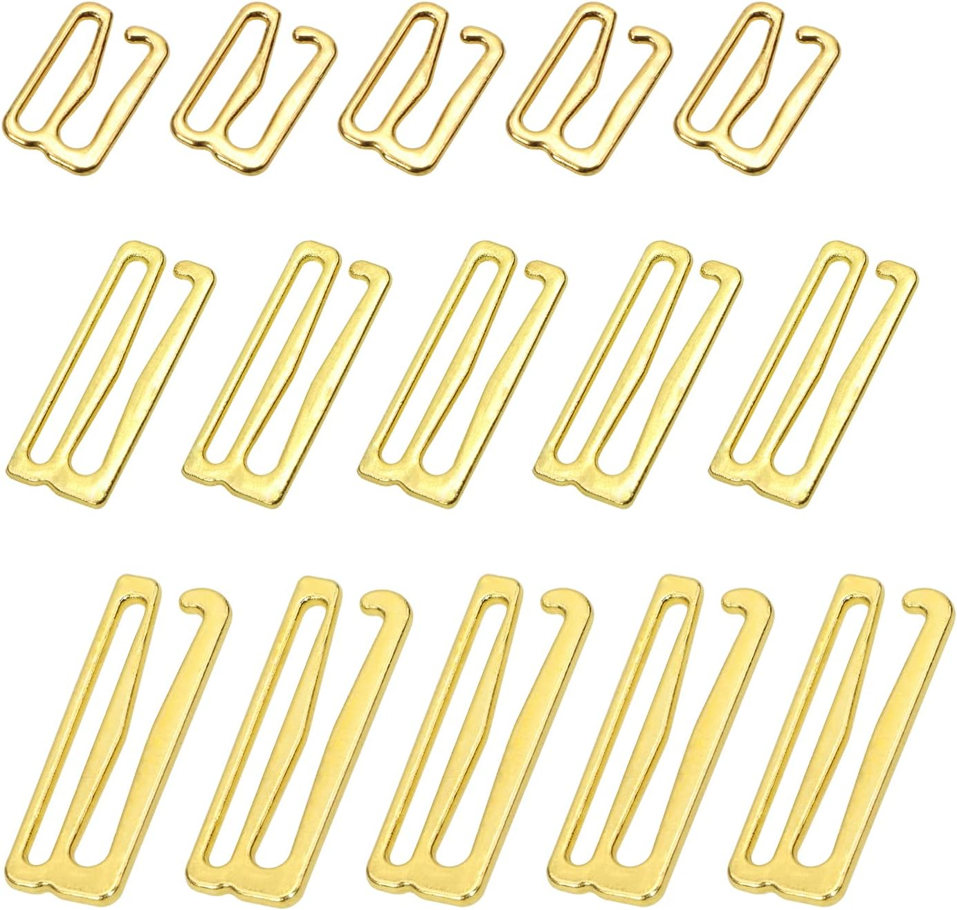 Tupalizy Metal Bra Strap Hooks for Sewing Bikini Halter Tops Bathing Suit Clips Lingerie Swimsuit Adjustment Slides, 60PCS