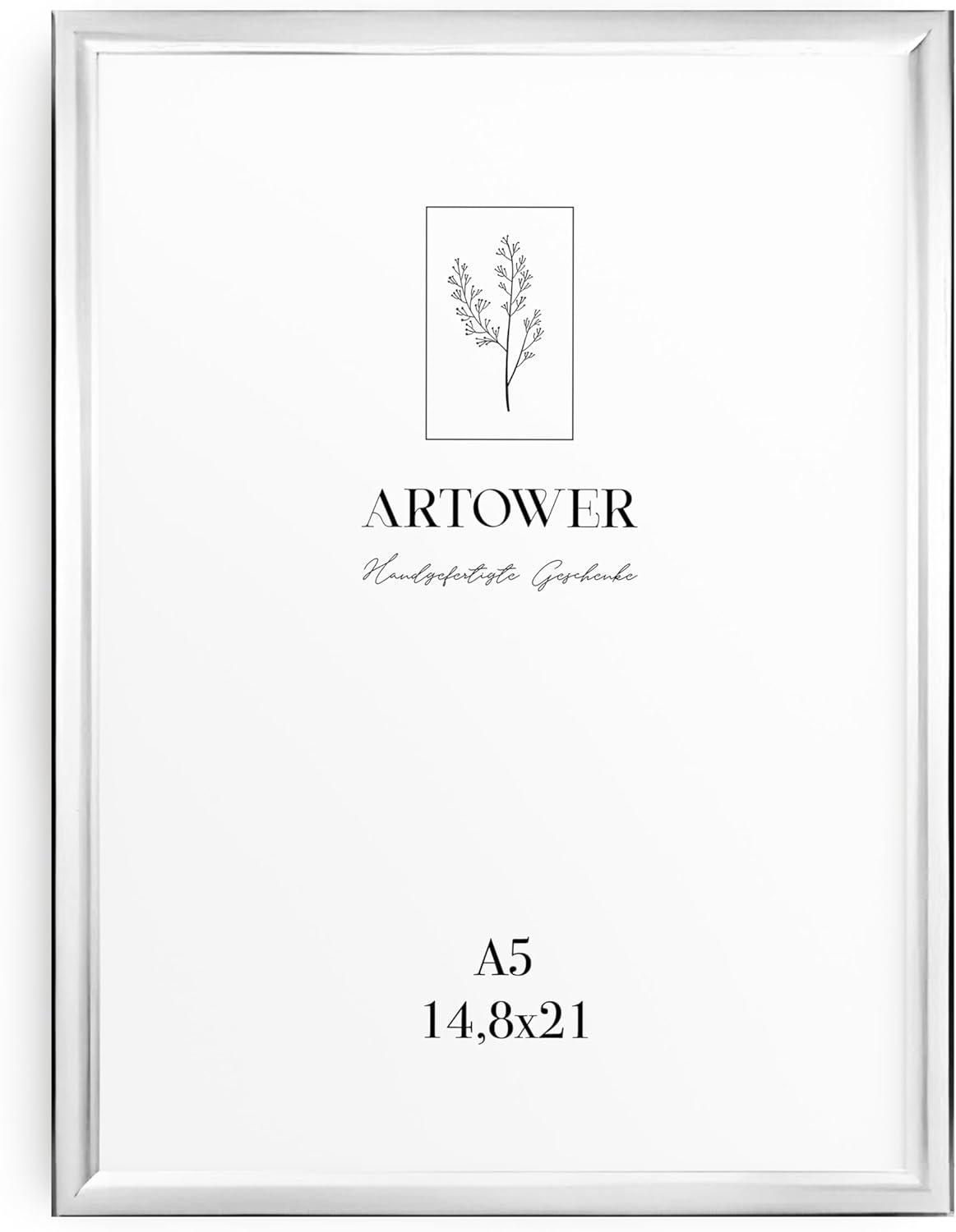 Artower&reg; Picture Frame Black Metal Thin Frame for DIN A4 21 X 29.7 Cm Poster Frame Large Collage Picture Frame Metal 21 X 30 Cm Aluminium Slim Picture Frame Black Poster Frame