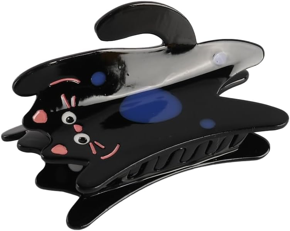 Namvo 2 PCS Cat Hair Clips Cellulose Acetate Hair Clips Funny Standing Cat Hair Clip Hair Accessories for Women Thick Thin Hair image number 1