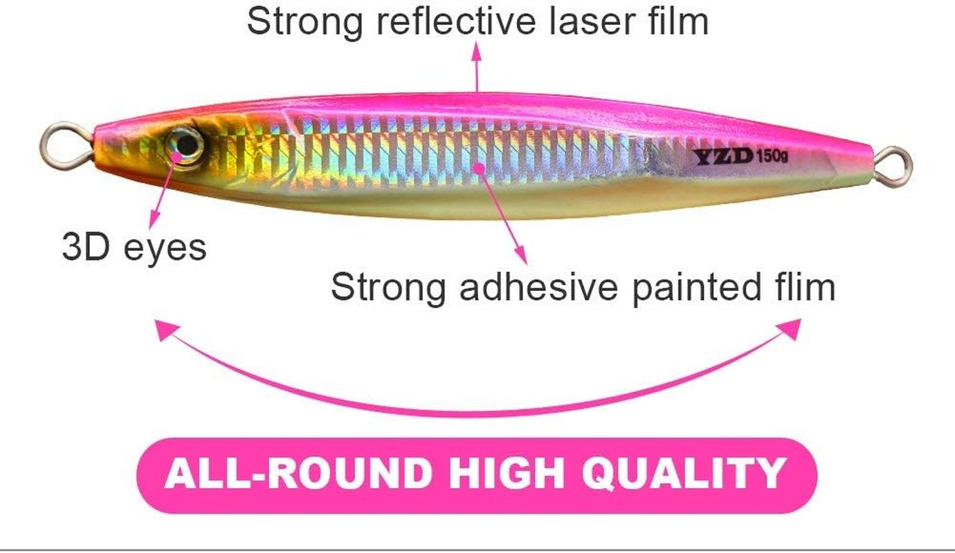 YZD Speed Vertical Butterfly Jig Saltwater Jigging Lures 150G/200G Deep Sea Jigs Fishing Lure Artificial Knife Metal Jig Hard Bait Boat Fishing Lure image number 2
