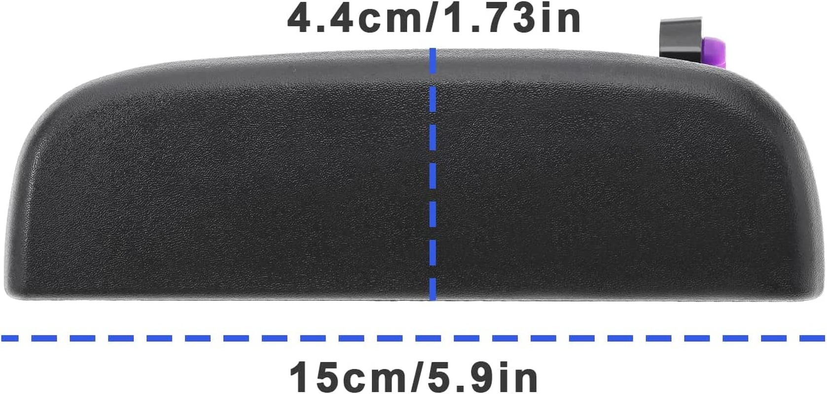 SING F LTD 2Pcs Car Front and Rear Outer Door Handle Knob Replacement Compatible with Suzuki A-Star 2008-2014 Car Exterior Door Handle Black image number 3