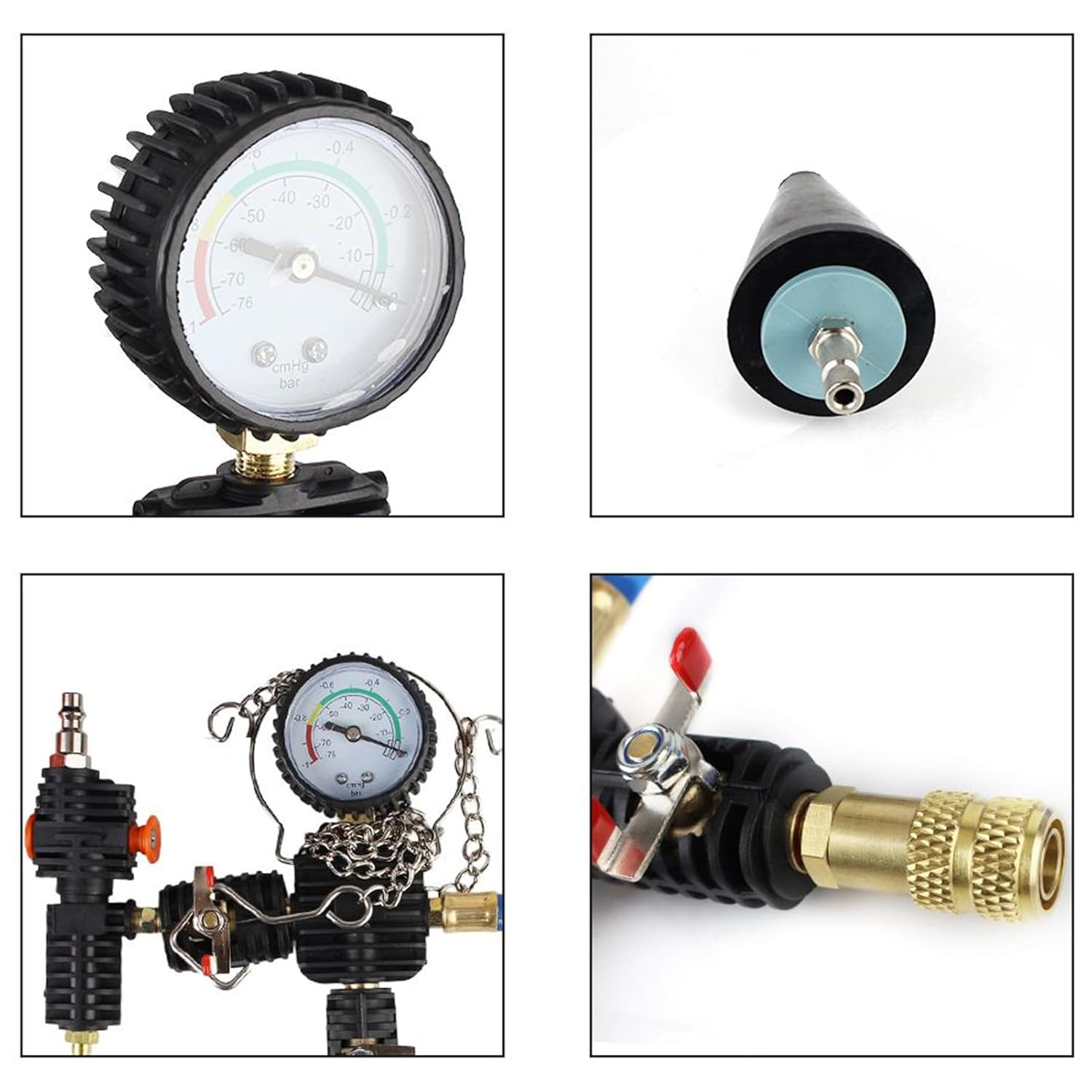 Yulokdwi Radiator Pressure Tester Kit - Cooling System Leak Detection,Leakage Detector Gauge Refill Tool for Garage Repair Truck Car Vehicle Automotive Fluid Management image number 5