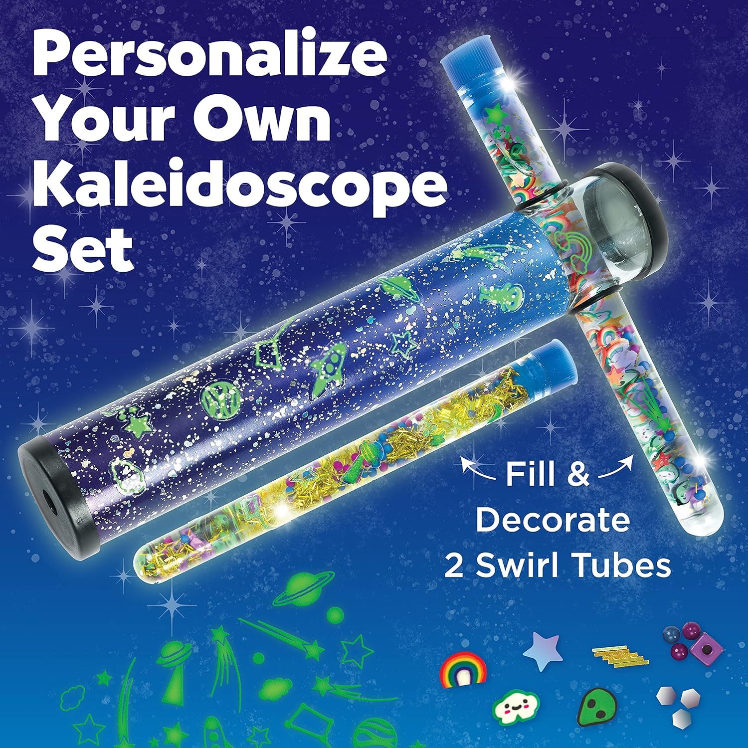 Creativity for Kids Magic Swirl Kaleidoscope Kit - Make Your Own Kaleidoscope for Kids, STEM Toys image number 3