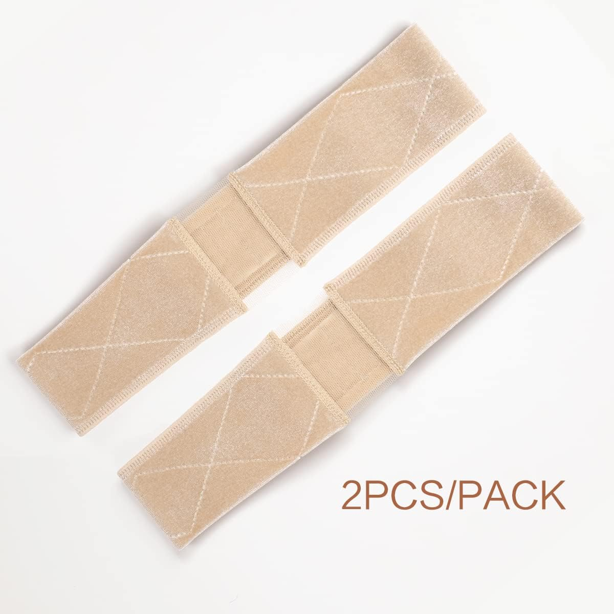 Elastic Wig Grip Headband, Non-Slip Wig Band, Wig Grip Band for Holding Women&rsquo;S Wig and Scarf, Thinner Velvet Wig Grip(2-Nude), 2.0 Count, Pack of 1 - 2-Black image number 7