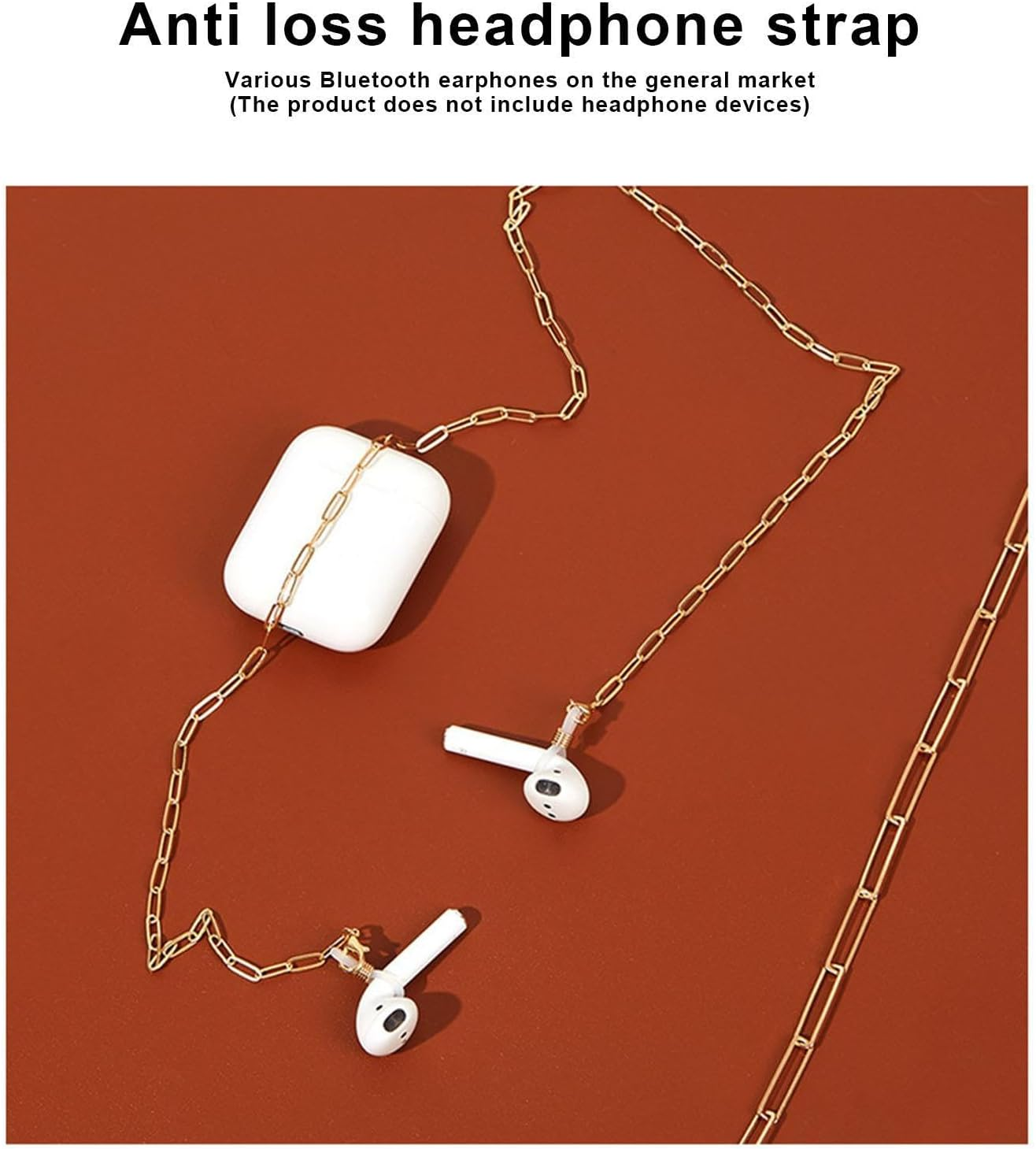 Earphone Chain - anti Lost Earbuds Chain - Earplug Neck Cord for Earbud Earphone, Sports String Accessories for Women and Men Puchen image number 6