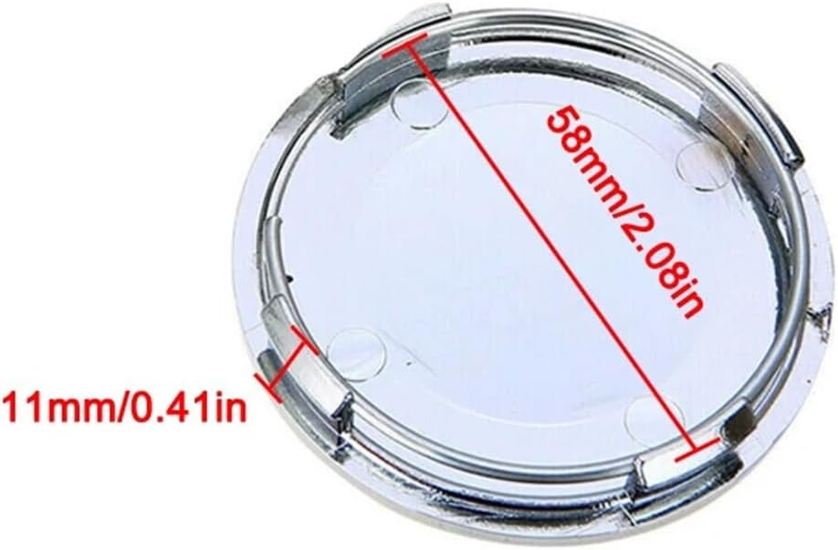 BWPEXZ 4Pcs/Set 63Mm Silver Car Auto Wheel Center Cap Covers Tyre Tire Rim Hub Cap Accessories image number 5