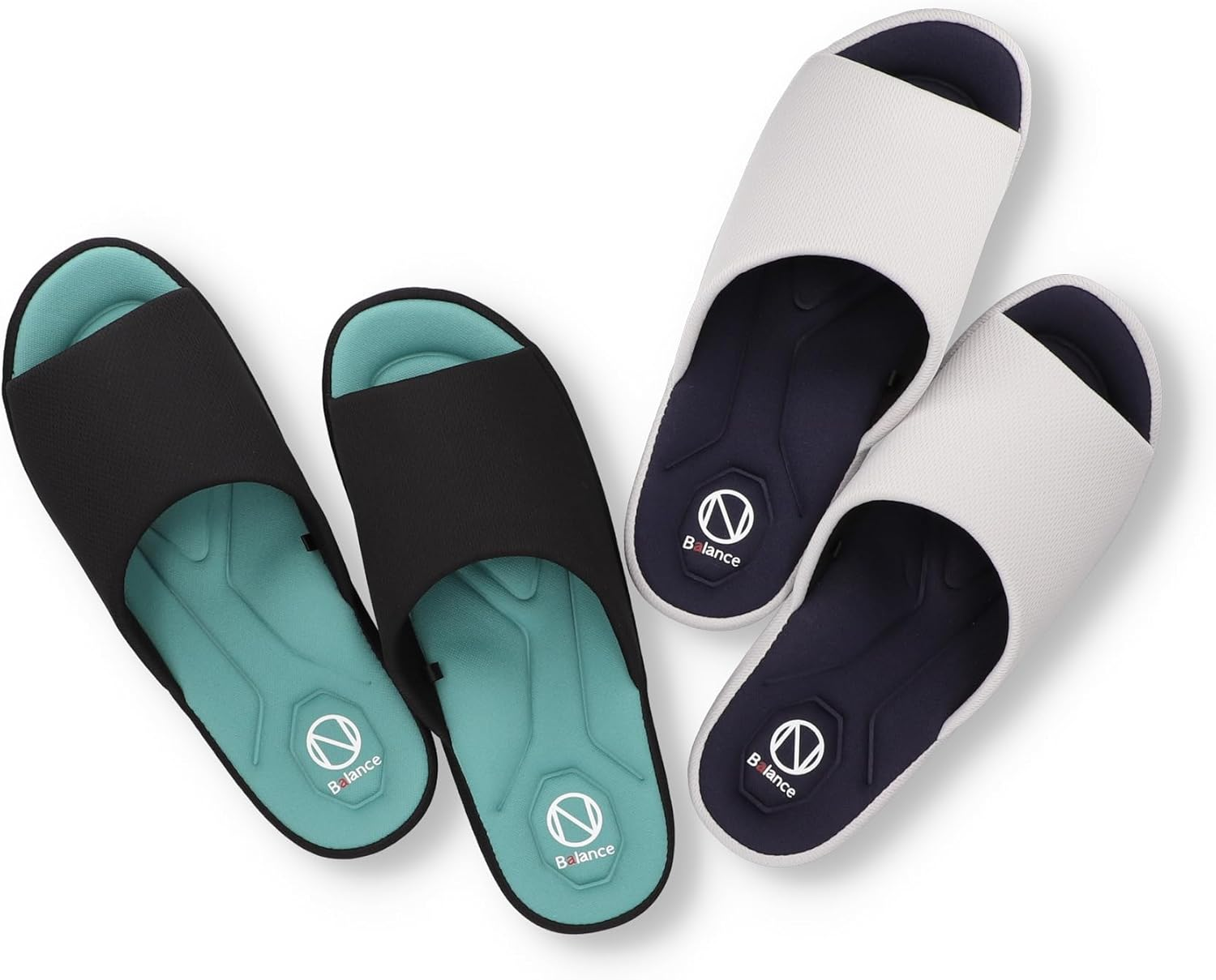 Nippon Slippers, on Balance, Gray, 9.8 Inches (25.0 Cm) image number 2