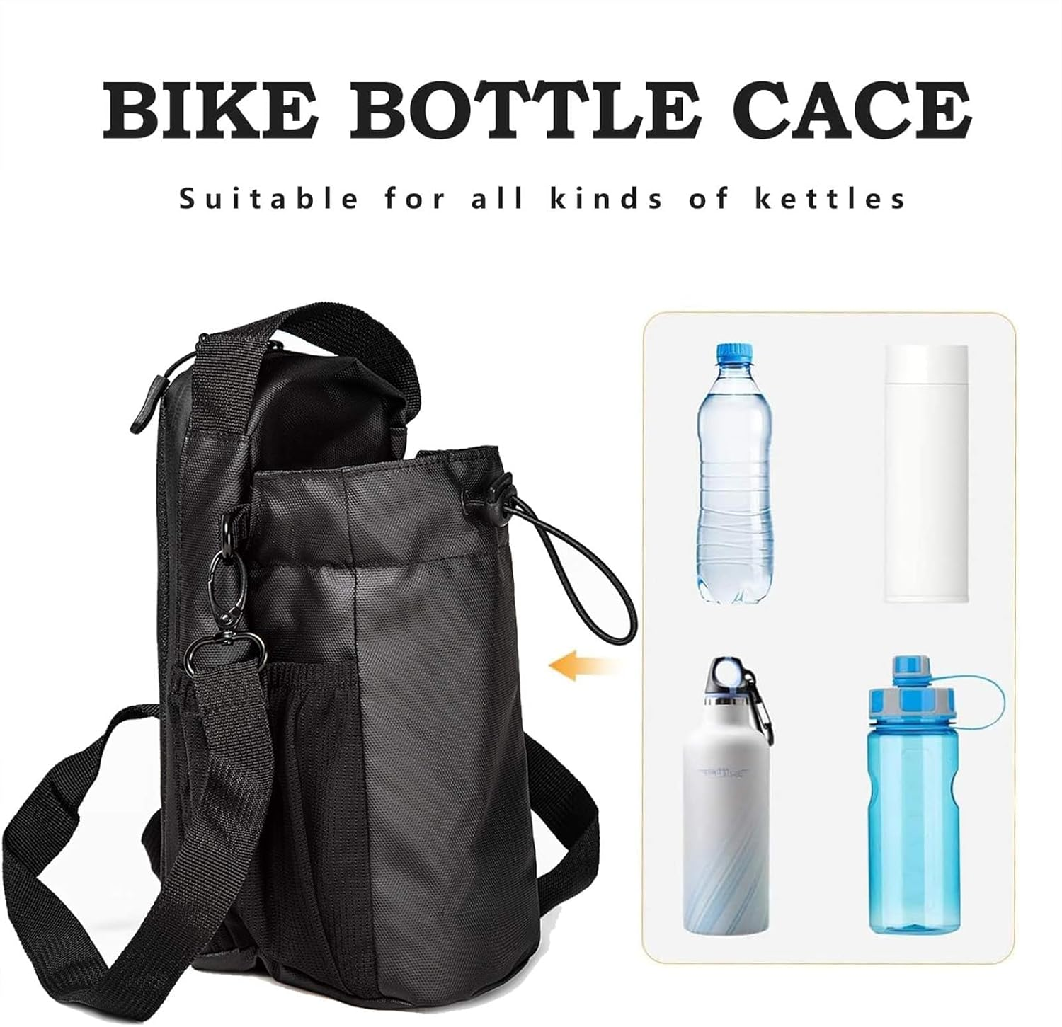 Waterproof Magnetic Crossbody Gym Bag with Water Bottle Holder, Sling Bag for Men and Women with Phone Pockets, Handle, and Shoulder Strap &ndash; Travel Bottle Carrier & Accessories Organizer image number 6